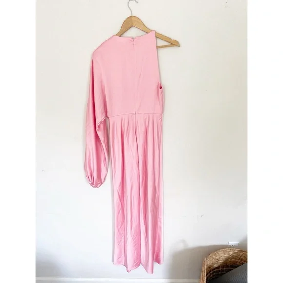 Anthropologie BHLDN Significant Other One-Sleeve Column Maxi Dress Pink - Picture 8 of 8